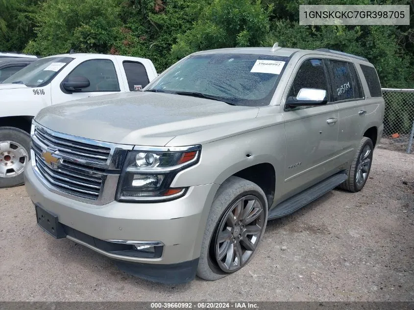 1GNSKCKC7GR398705 2016 Chevrolet Tahoe Ltz