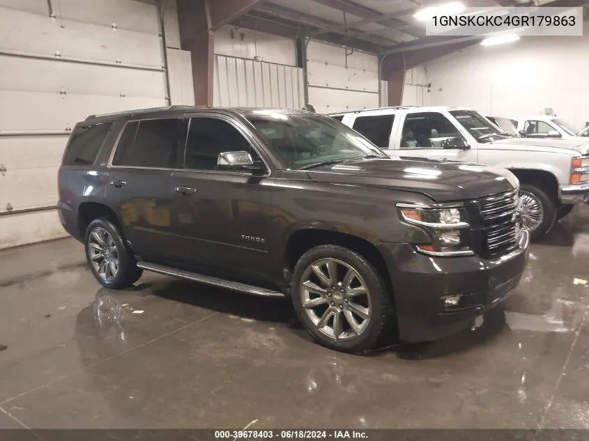 2016 Chevrolet Tahoe Ltz VIN: 1GNSKCKC4GR179863 Lot: 39678403