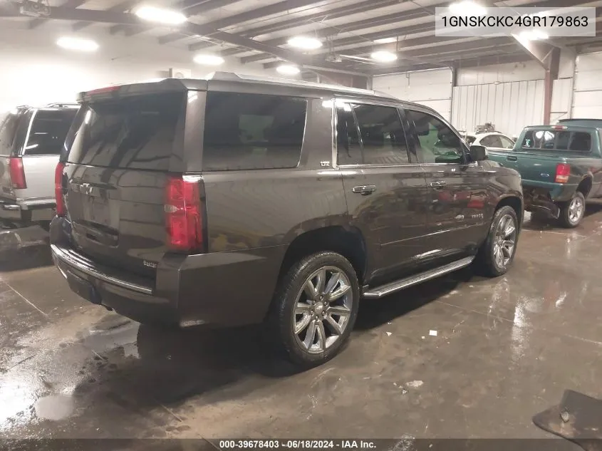 1GNSKCKC4GR179863 2016 Chevrolet Tahoe Ltz