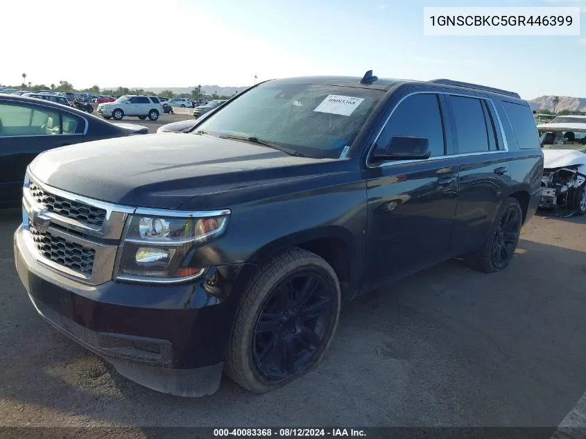 1GNSCBKC5GR446399 2016 Chevrolet Tahoe Lt