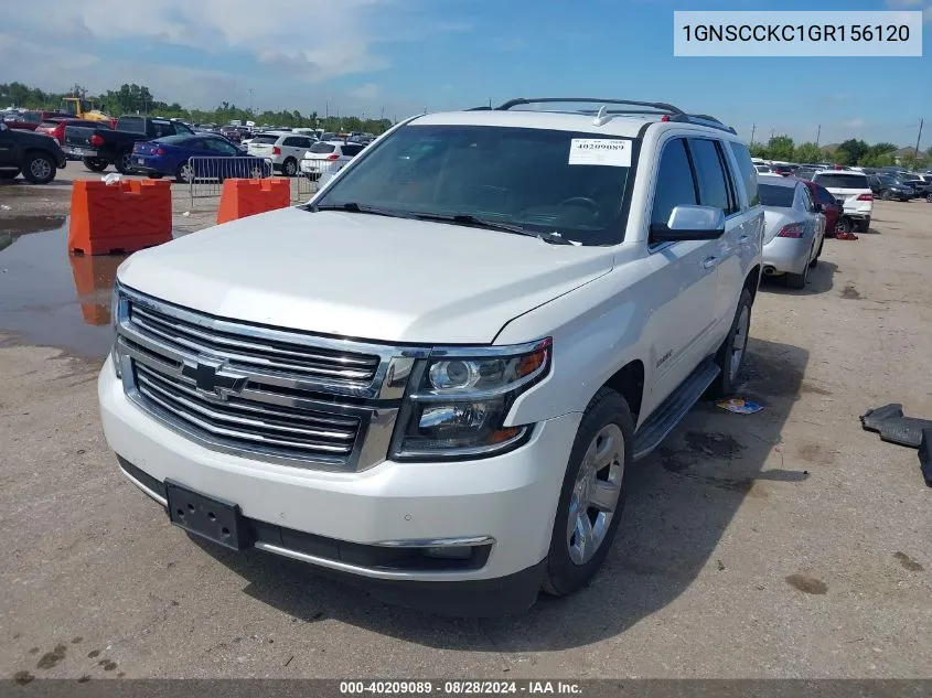 2016 Chevrolet Tahoe Ltz VIN: 1GNSCCKC1GR156120 Lot: 40209089