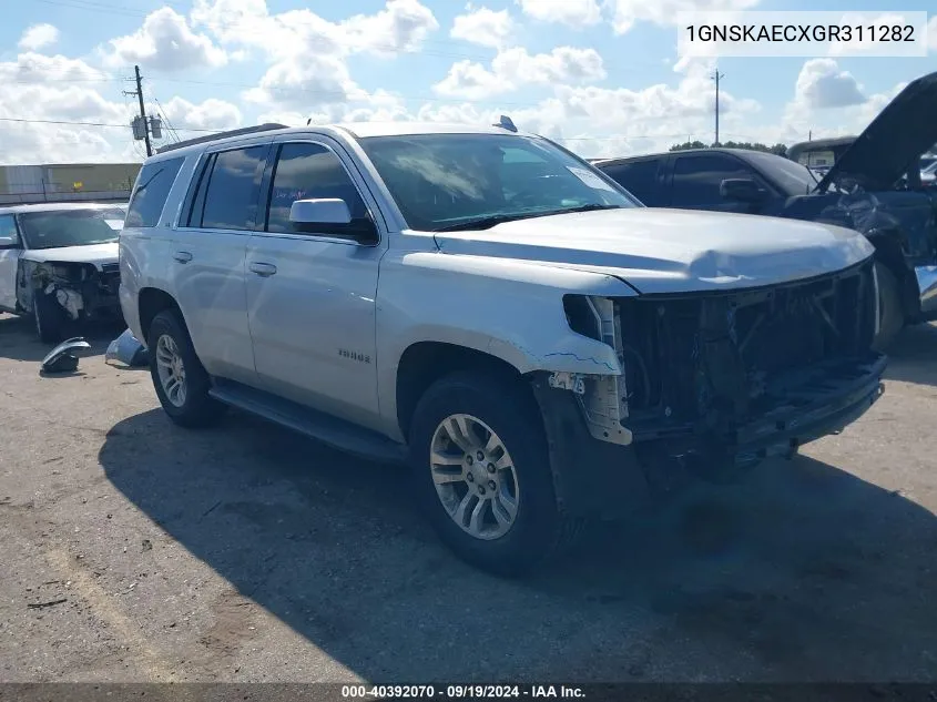 2016 Chevrolet Tahoe Ls VIN: 1GNSKAECXGR311282 Lot: 40392070