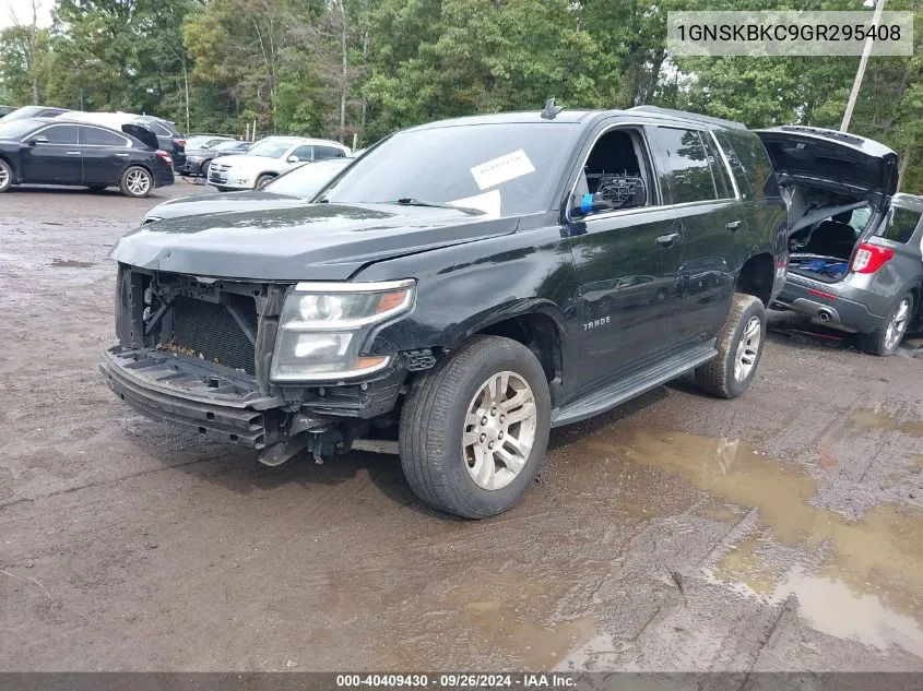 2016 Chevrolet Tahoe Lt VIN: 1GNSKBKC9GR295408 Lot: 40409430