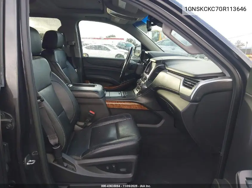 1GNSKCKC7GR113646 2016 Chevrolet Tahoe Ltz