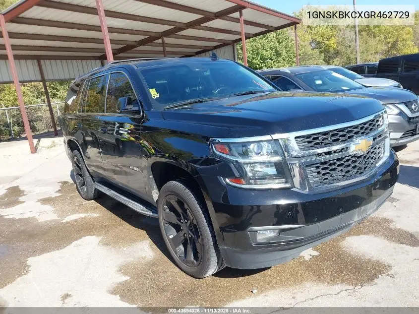 1GNSKBKCXGR462729 2016 Chevrolet Tahoe Lt