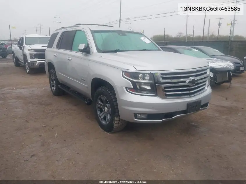 1GNSKBKC6GR463585 2016 Chevrolet Tahoe Lt