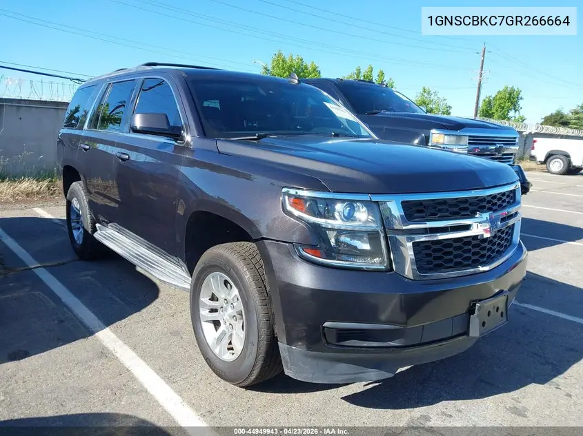1GNSCBKC7GR266664 2016 Chevrolet Tahoe Lt