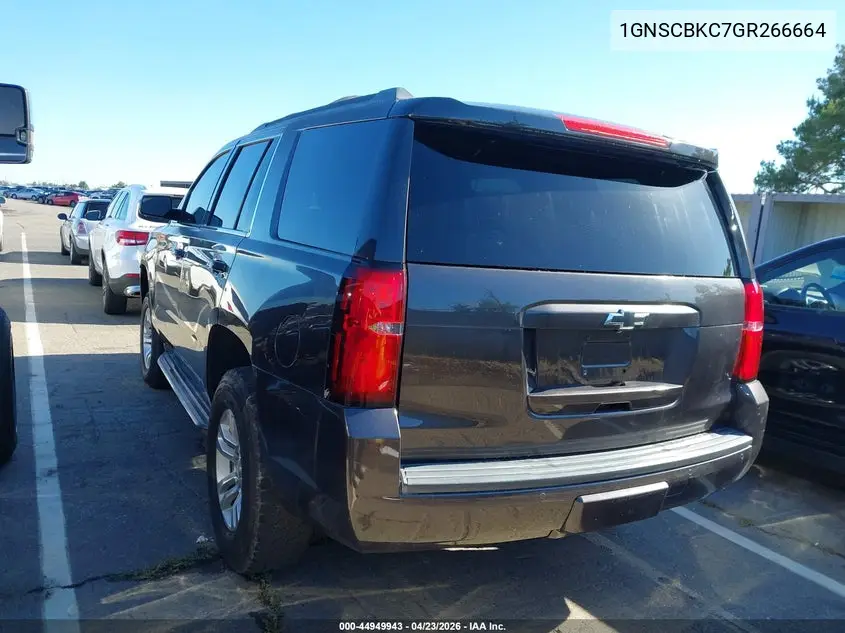 1GNSCBKC7GR266664 2016 Chevrolet Tahoe Lt