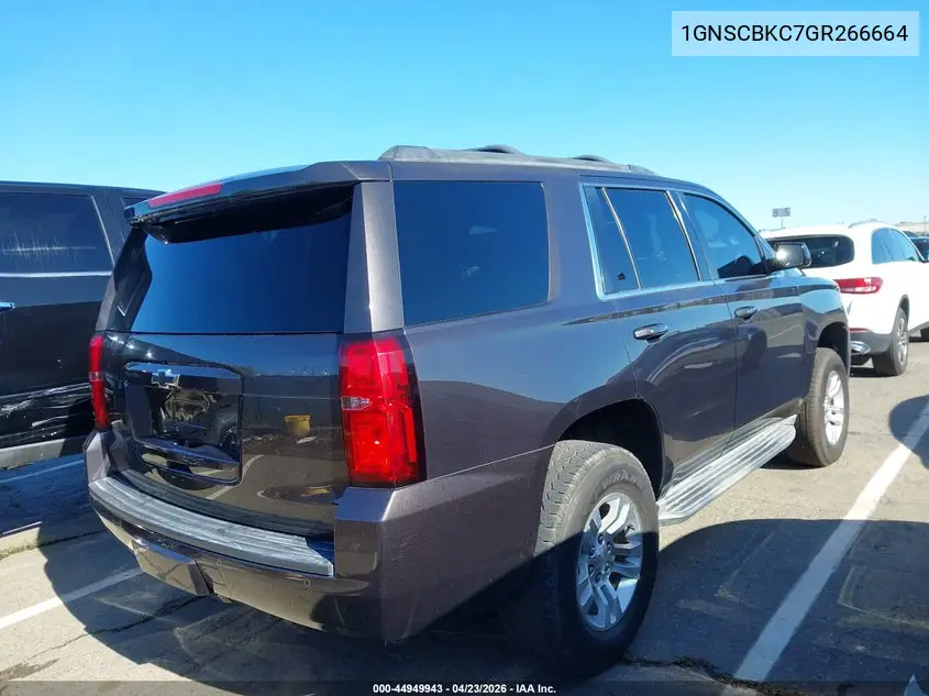 1GNSCBKC7GR266664 2016 Chevrolet Tahoe Lt