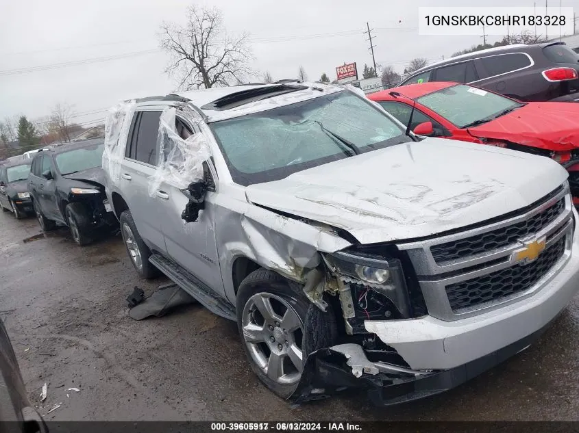 2017 Chevrolet Tahoe Lt VIN: 1GNSKBKC8HR183328 Lot: 39605917