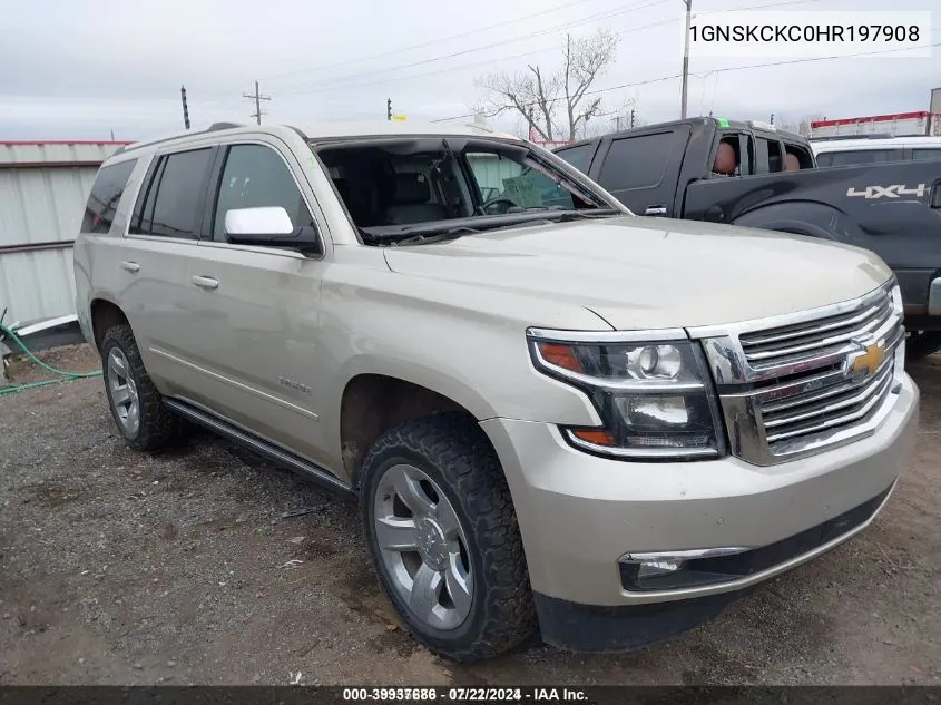 2017 Chevrolet Tahoe Premier VIN: 1GNSKCKC0HR197908 Lot: 39937686