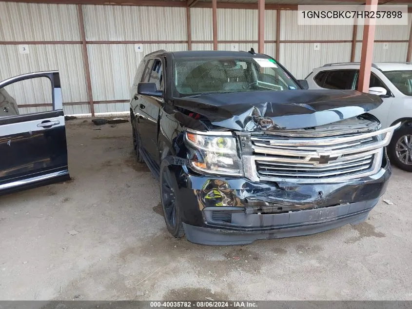 1GNSCBKC7HR257898 2017 Chevrolet Tahoe Lt