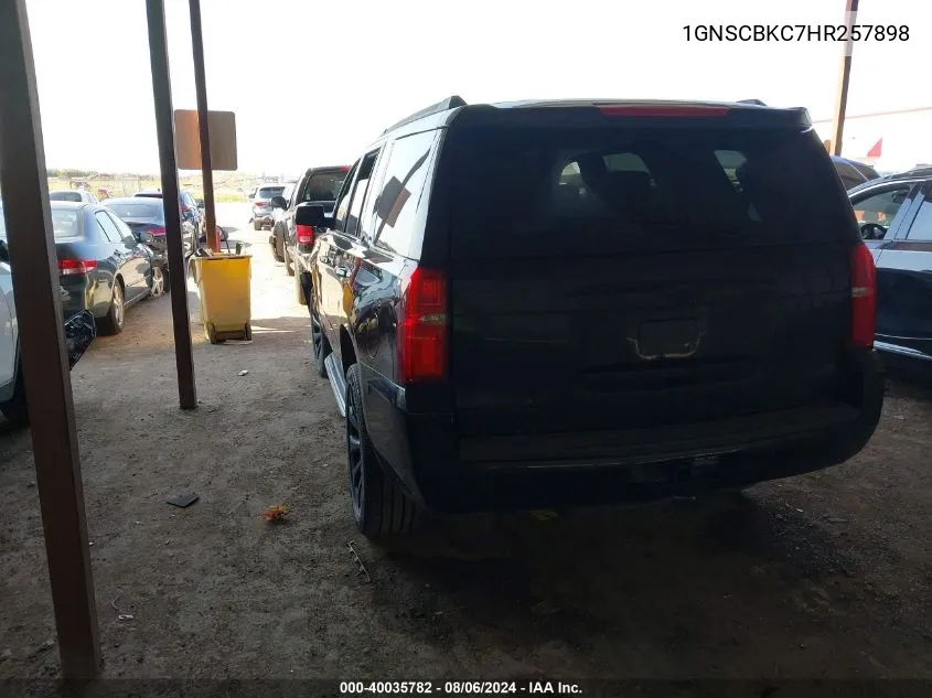 1GNSCBKC7HR257898 2017 Chevrolet Tahoe Lt