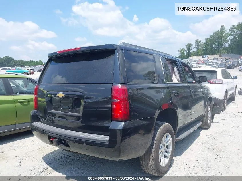 2017 Chevrolet Tahoe Ls VIN: 1GNSCAKC8HR284859 Lot: 40057839