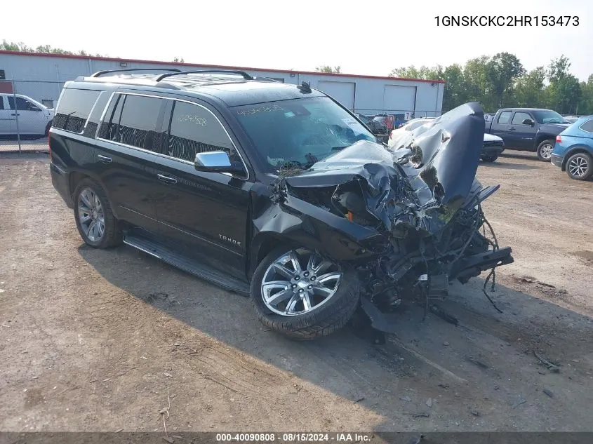 2017 Chevrolet Tahoe Premier VIN: 1GNSKCKC2HR153473 Lot: 40090808