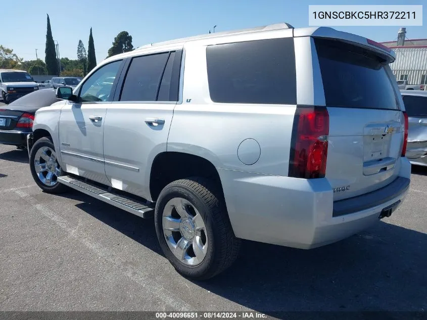 2017 Chevrolet Tahoe Lt VIN: 1GNSCBKC5HR372211 Lot: 40096651