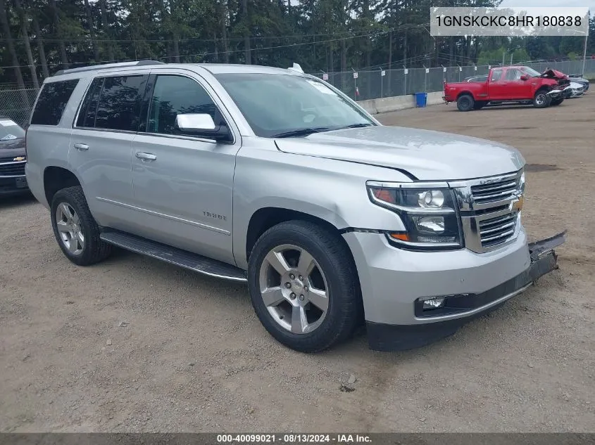 2017 Chevrolet Tahoe Premier VIN: 1GNSKCKC8HR180838 Lot: 40099021