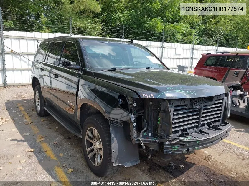 2017 Chevrolet Tahoe Ls VIN: 1GNSKAKC1HR177574 Lot: 40114419