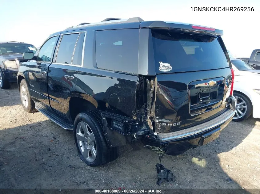 2017 Chevrolet Tahoe Premier VIN: 1GNSKCKC4HR269256 Lot: 40168889