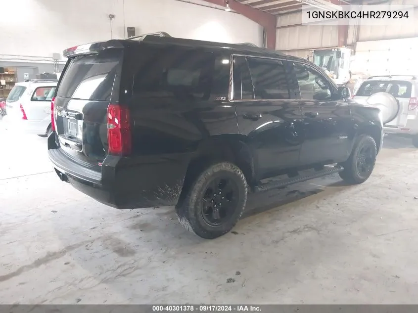 1GNSKBKC4HR279294 2017 Chevrolet Tahoe Lt