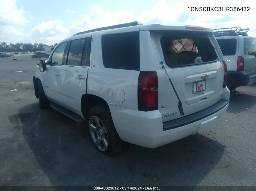 1GNSCBKC3HR386432 2017 Chevrolet Tahoe Lt