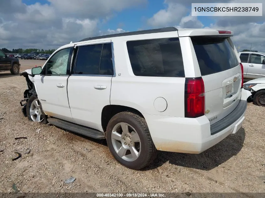 2017 Chevrolet Tahoe Lt VIN: 1GNSCBKC5HR238749 Lot: 40342100