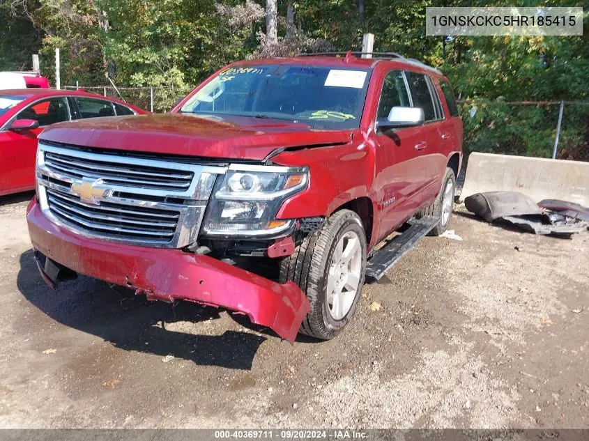 2017 Chevrolet Tahoe Premier VIN: 1GNSKCKC5HR185415 Lot: 40369711