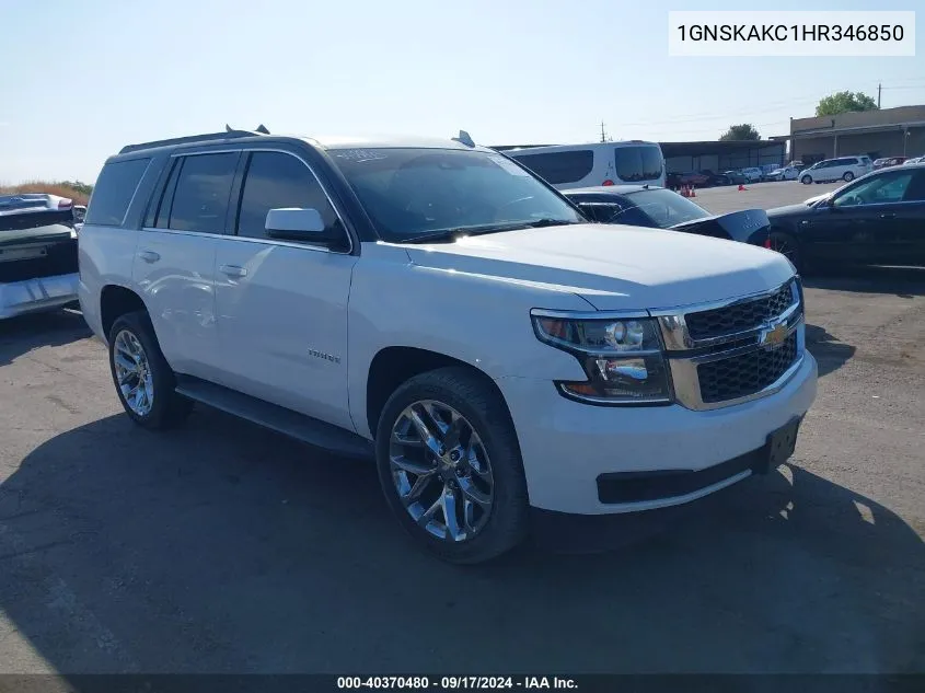 1GNSKAKC1HR346850 2017 Chevrolet Tahoe Ls