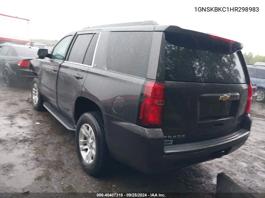 1GNSKBKC1HR298983 2017 Chevrolet Tahoe Lt