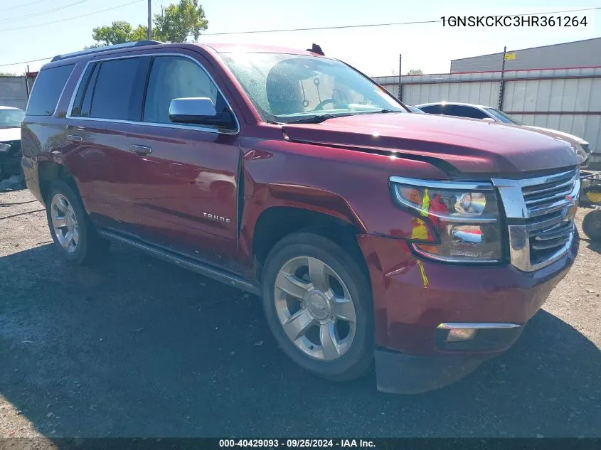 1GNSKCKC3HR361264 2017 Chevrolet Tahoe Premier