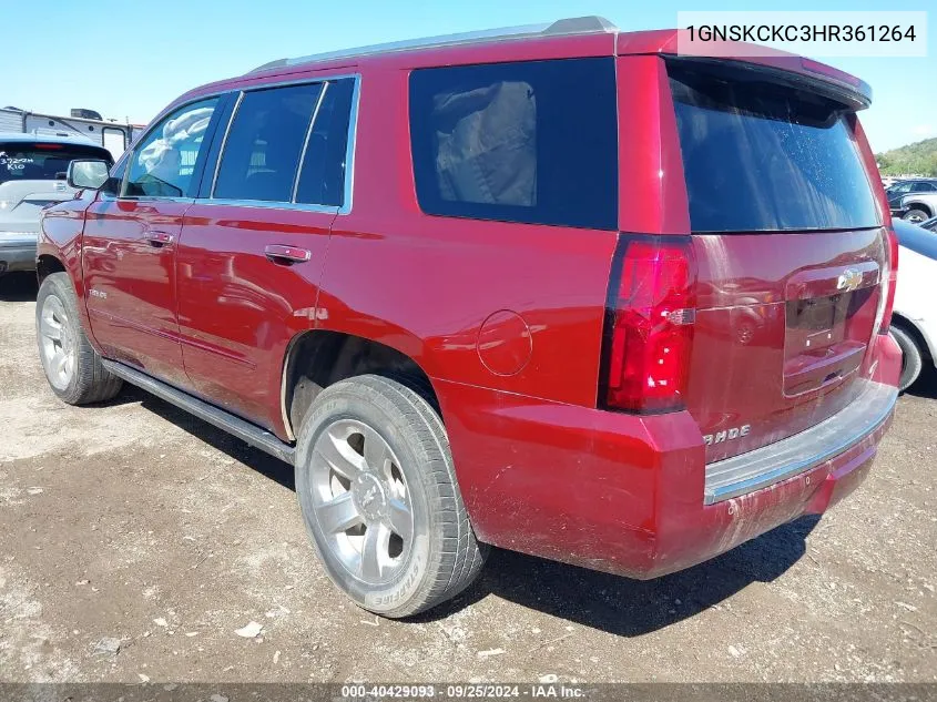 1GNSKCKC3HR361264 2017 Chevrolet Tahoe Premier