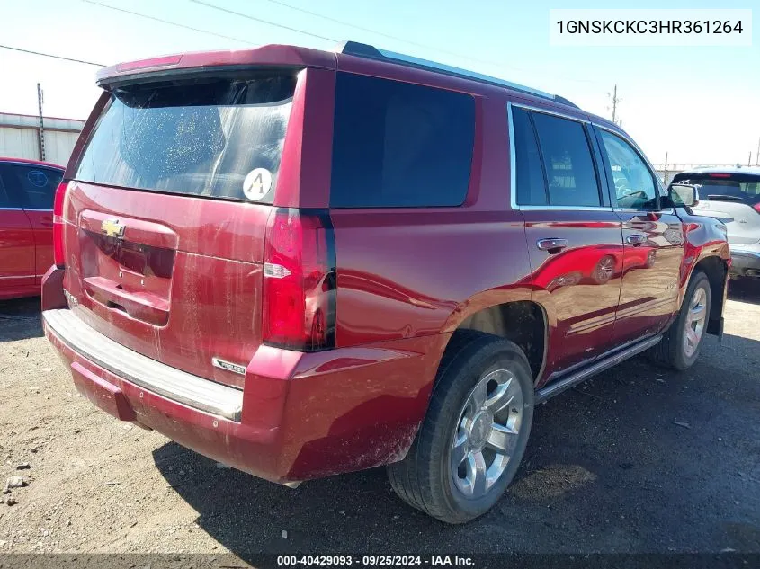 1GNSKCKC3HR361264 2017 Chevrolet Tahoe Premier