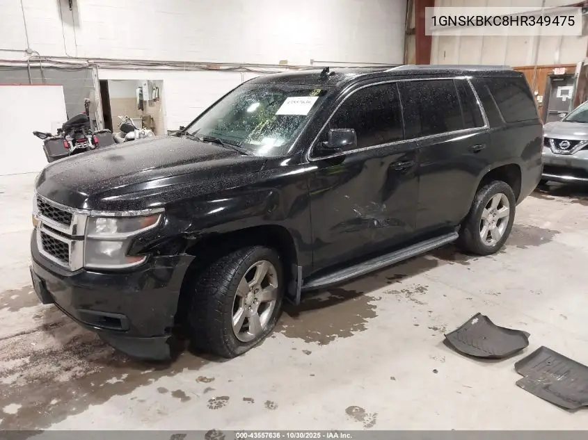 1GNSKBKC8HR349475 2017 Chevrolet Tahoe Lt