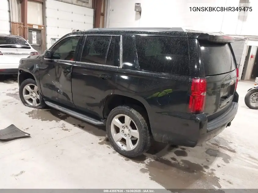 1GNSKBKC8HR349475 2017 Chevrolet Tahoe Lt