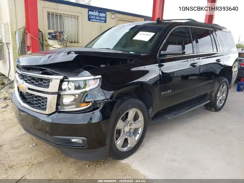 1GNSCBKC1HR393640 2017 Chevrolet Tahoe Lt