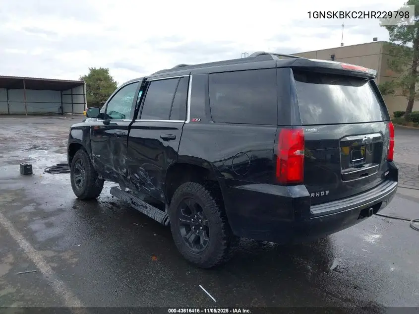 1GNSKBKC2HR229798 2017 Chevrolet Tahoe Lt