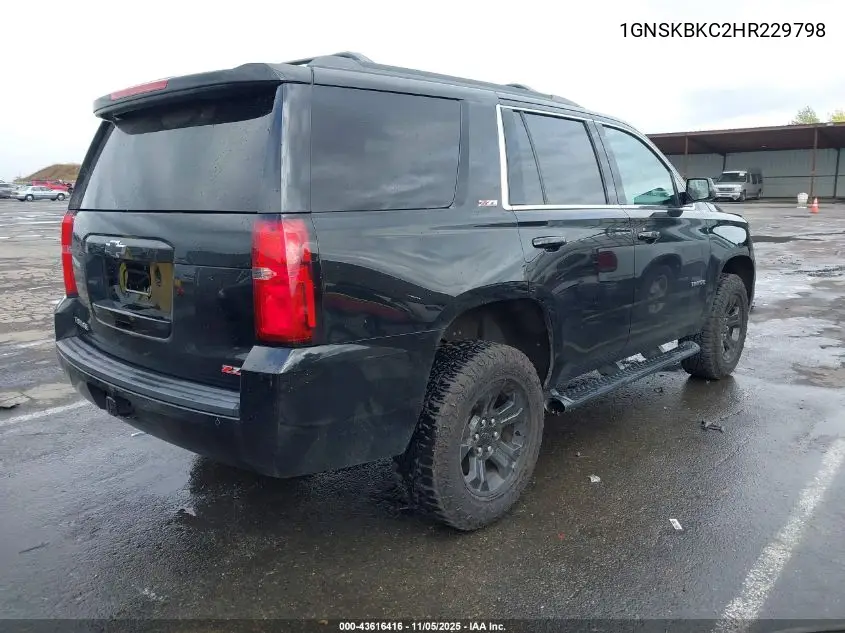 1GNSKBKC2HR229798 2017 Chevrolet Tahoe Lt