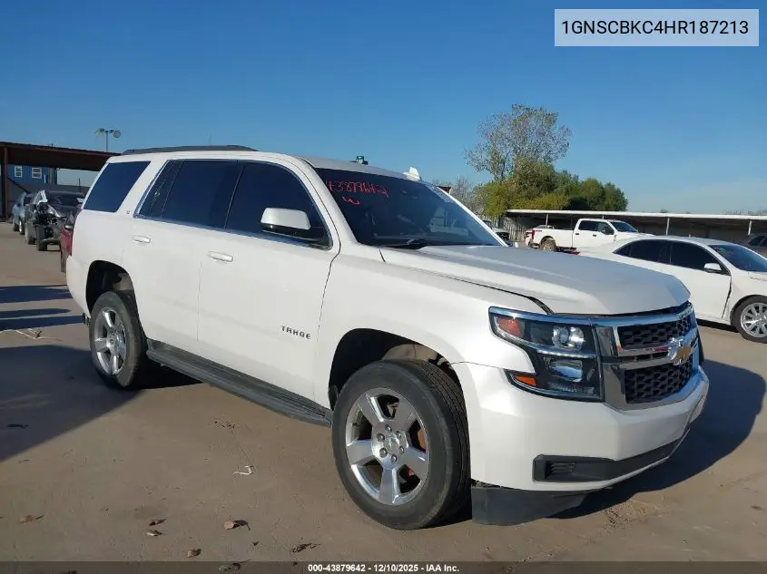 1GNSCBKC4HR187213 2017 Chevrolet Tahoe Lt