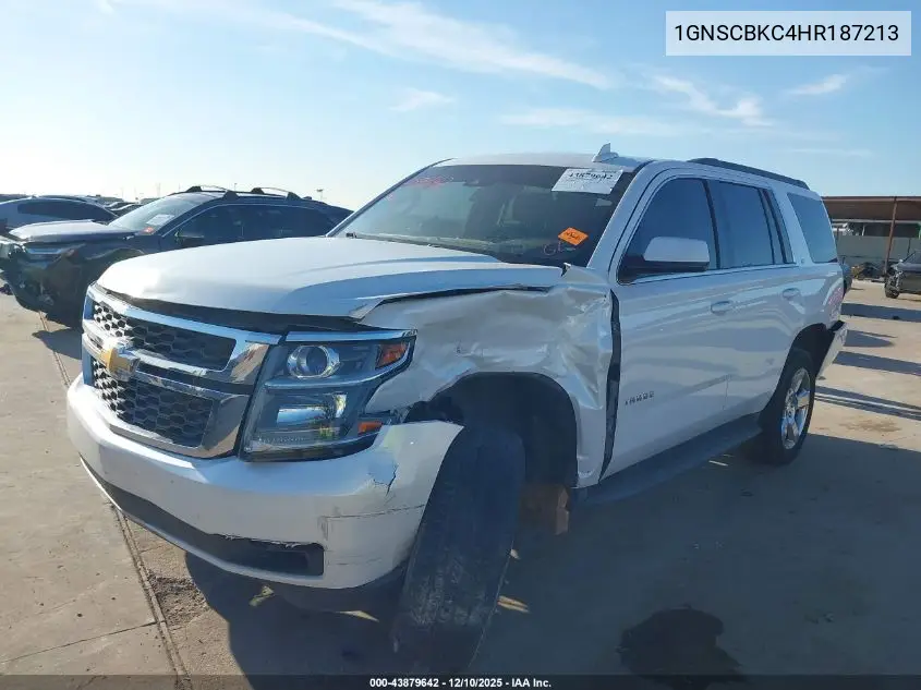 1GNSCBKC4HR187213 2017 Chevrolet Tahoe Lt