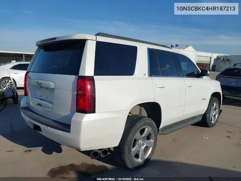 1GNSCBKC4HR187213 2017 Chevrolet Tahoe Lt