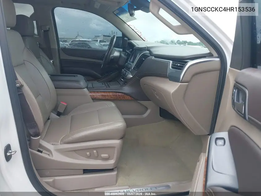 2017 Chevrolet Tahoe Premier VIN: 1GNSCCKC4HR153536 Lot: 45052935