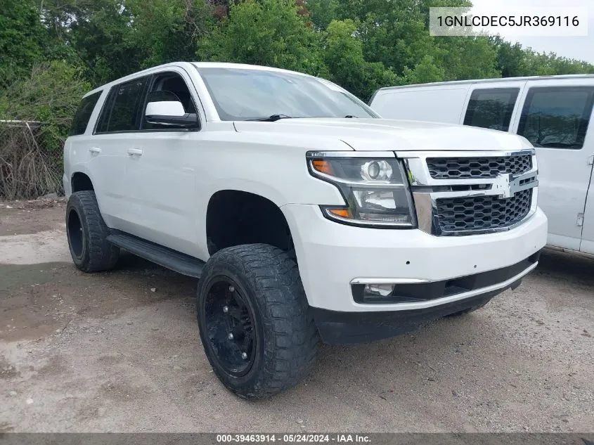 1GNLCDEC5JR369116 2018 Chevrolet Tahoe Commercial