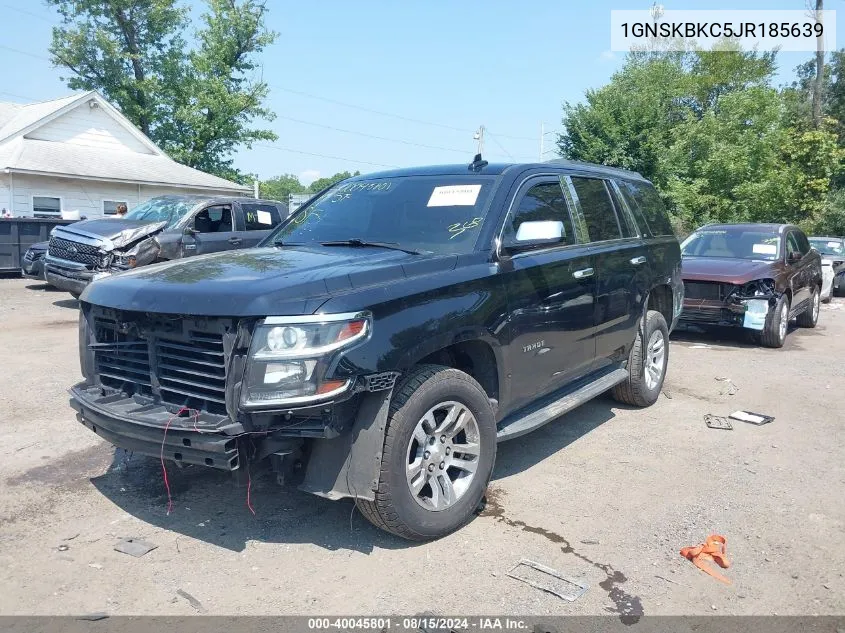 1GNSKBKC5JR185639 2018 Chevrolet Tahoe Lt