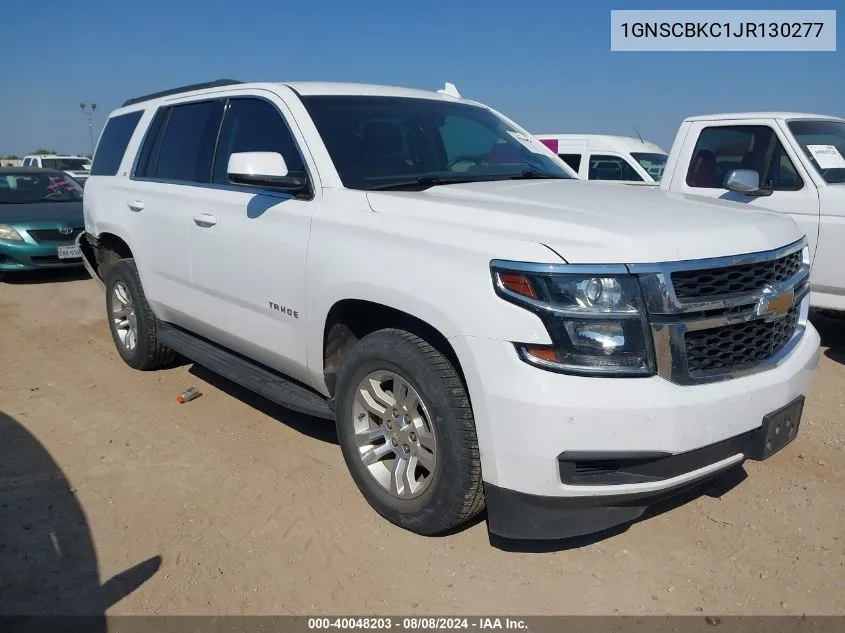 1GNSCBKC1JR130277 2018 Chevrolet Tahoe C1500 Lt