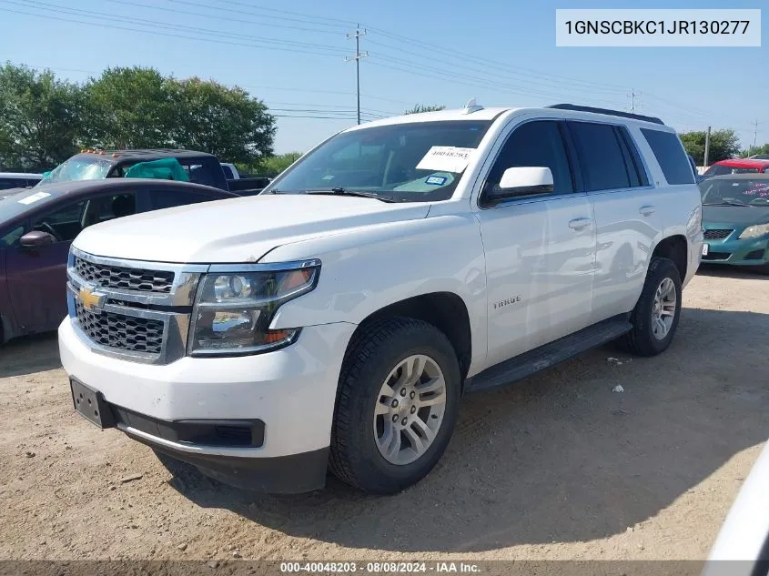 1GNSCBKC1JR130277 2018 Chevrolet Tahoe C1500 Lt