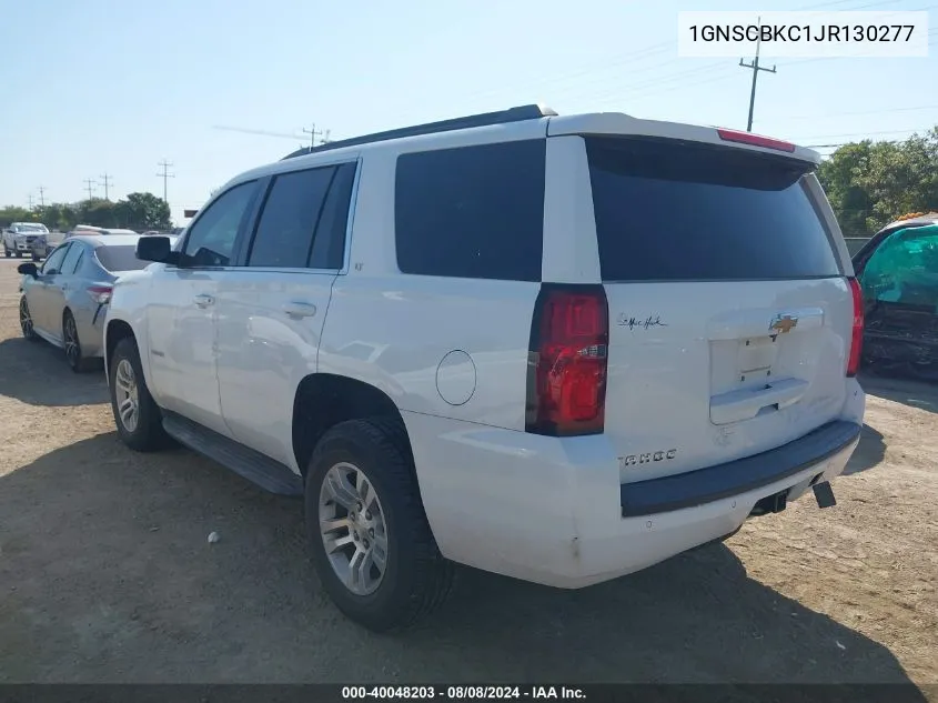 1GNSCBKC1JR130277 2018 Chevrolet Tahoe C1500 Lt