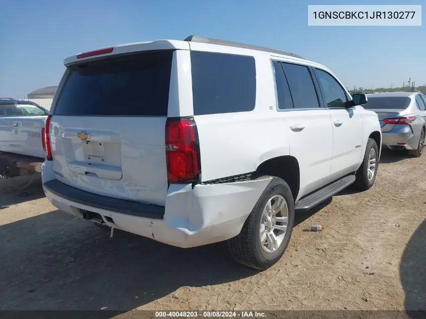 2018 Chevrolet Tahoe C1500 Lt VIN: 1GNSCBKC1JR130277 Lot: 40048203