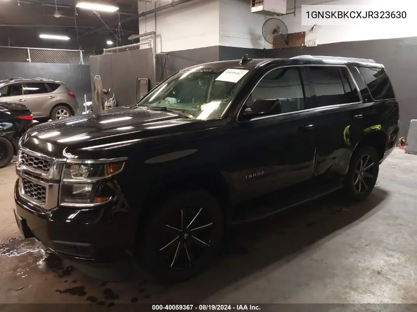 1GNSKBKCXJR323630 2018 Chevrolet Tahoe Lt