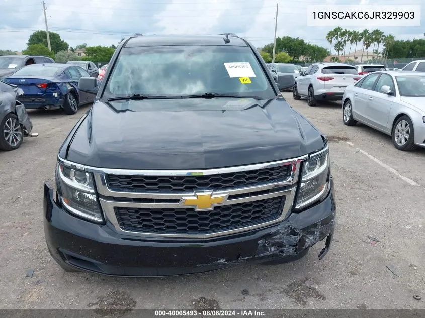 2018 Chevrolet Tahoe Ls VIN: 1GNSCAKC6JR329903 Lot: 40065493