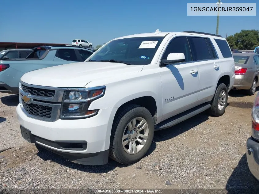 1GNSCAKC8JR359047 2018 Chevrolet Tahoe C1500 Ls